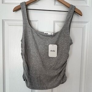 Elodie gray ribbed tank top NWT size XL
